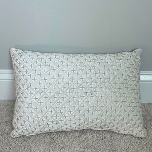 White Sparkle Pillow